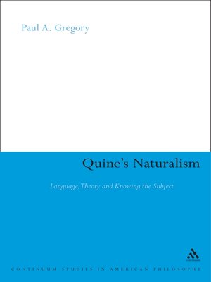 cover image of Quine's Naturalism